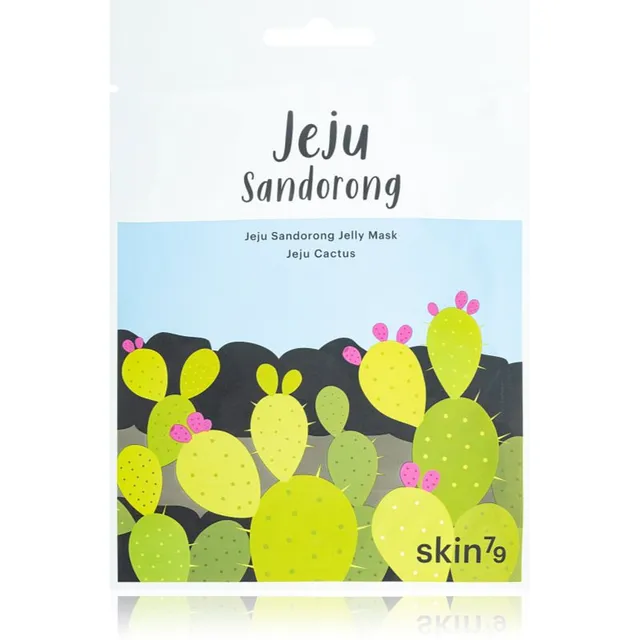 Skin79 Jeju Sandorong Jeju Cactus Toitevnäo lehtmask niisutava toimega 33 ml