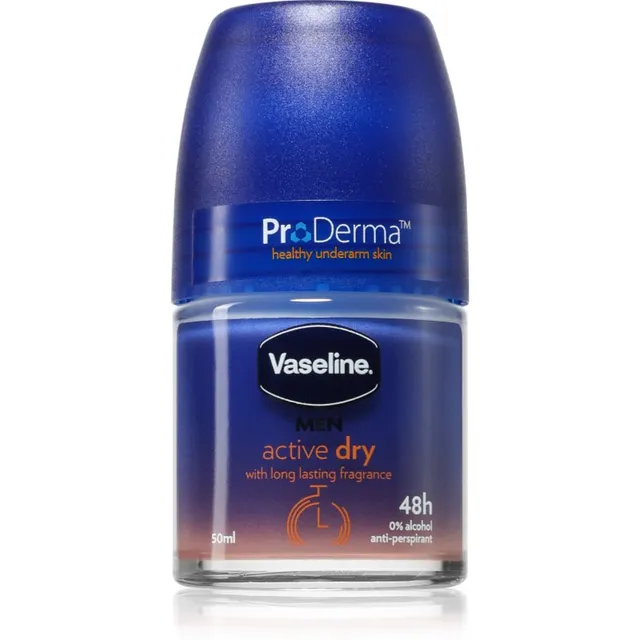 Vaseline Men Active Dry Roll-On Rulldeodorant-antiperspirant meestele 50 ml