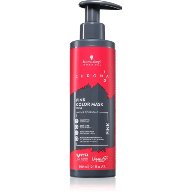 Schwarzkopf Professional Chroma ID Color Mask Intensiivne bonding-tehnoloogial põhinev värvimask juustele varjund Pink 300 ml