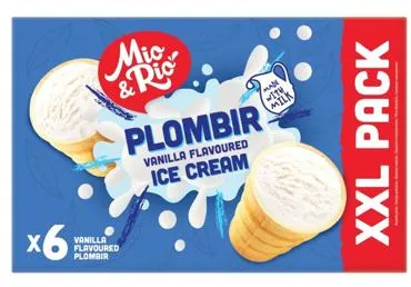 Vaniljejäätised topsis MIO&RIO 6x65g
