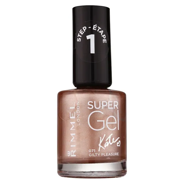 Rimmel Super Gel By Kate Geelküünelakk ilma UV / LED-lampide kasutamiseta varjund 071 Gilty Pleasure 12 ml