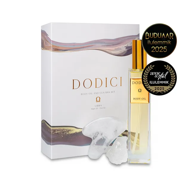 DODICI  kehaõli ja gua sha komplekt