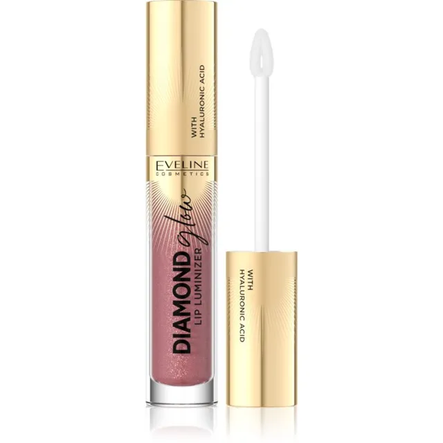 Eveline Cosmetics Diamond Glow Sädelev huuleläige hüaluroonhappega varjund 11 Rose Nude 4,5 ml