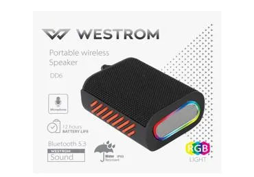 Veekindel kõlar WESTROM, IPX5, DD6
