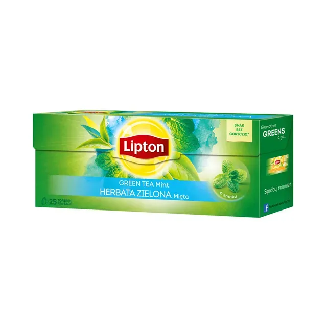 Roheline tee Mint niidiga kotis 20pk, LIPTON, 16 g