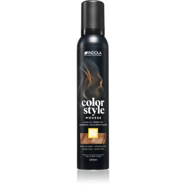 Indola Color Style Mousse Tooniv vaht juustele varjund Honey Blonde 200 ml