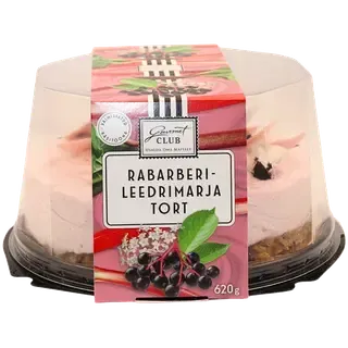 Gourmet Club Rabarberi - Leedrimarja Tort 620 g