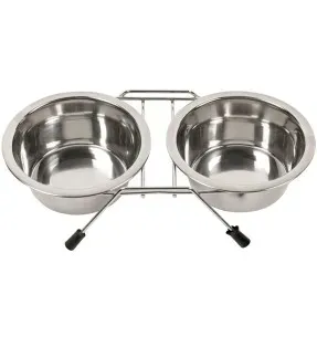 Kausid alusel, roostevabast terasest, erinevad suurused Dinner Set (Duvoplus)