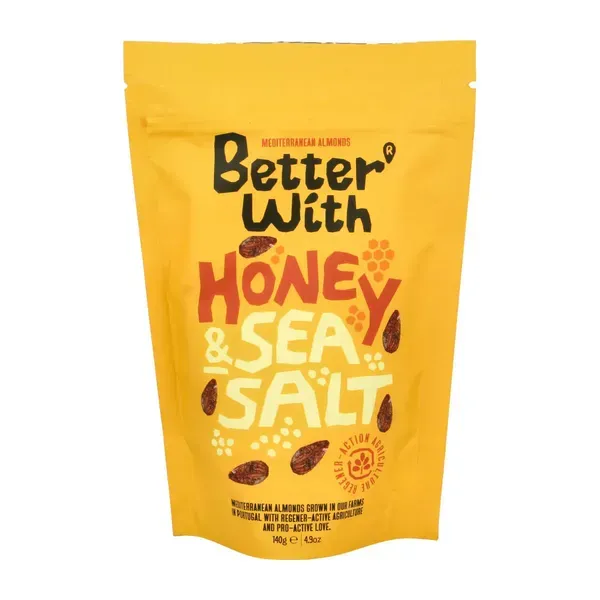 Mandlid mee ja meresoolaga HONEY AND SEA SALT