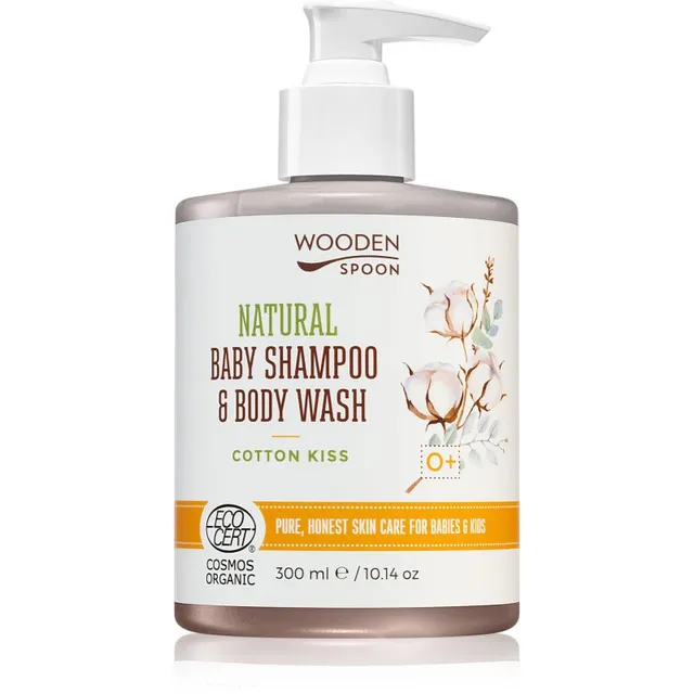 WoodenSpoon Natural Šampoon ja dušigeel lastele kaks-ühes 300 ml