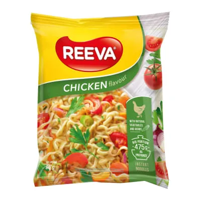 Kiirnuudlid kanamaitselised, REEVA, 85 g