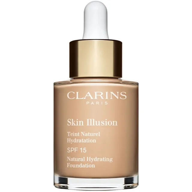 Clarins Skin Illusion Natural Hydrating Foundation Sära andev niisutav meik SPF 15 varjund 108.3N Organza 30 ml
