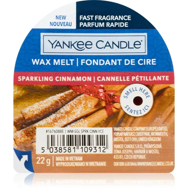 Yankee Candle Sparkling Cinnamon sulatusvaha 22 g