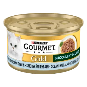 Täissööt. Kassikonserv kalaga, GOURMET GOLD, 85g