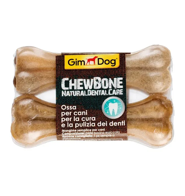 Närimiskont naturaalsest veise toornahast, pakend 2 tk 70 g, Chew Bone (Gim Dog)