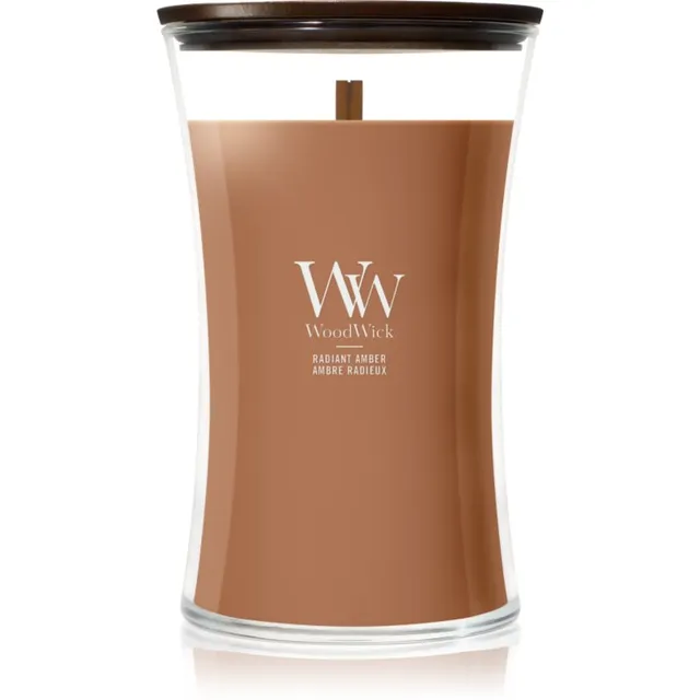 Woodwick Radiant Amber lõhnaküünal puidust taht 610 g