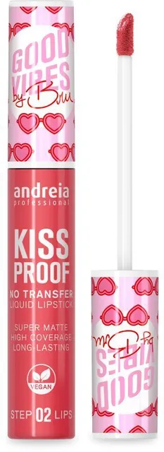 Andreia Makeup Kiss Proof Liquid Lipstick By Bru (8mL) Euphoric 13