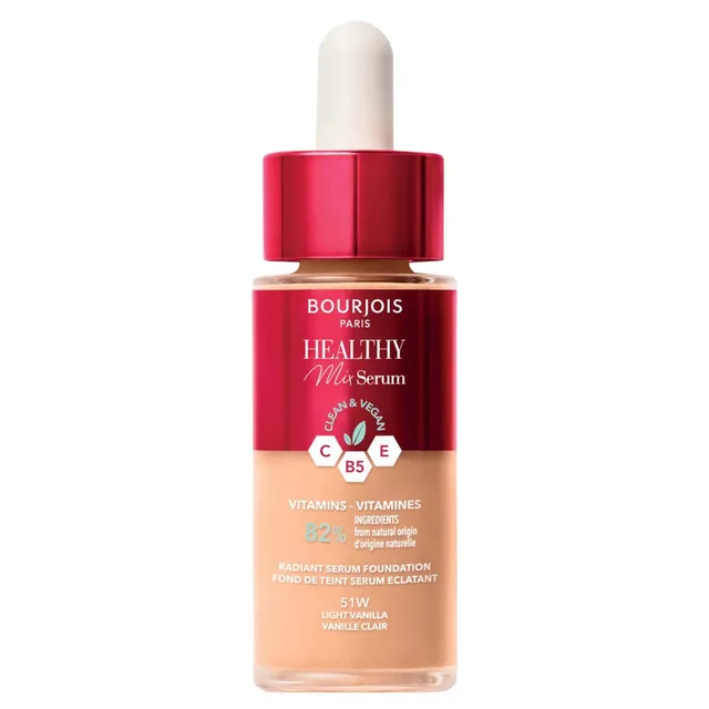 BOURJOIS Healthy Mix Radiant Serum Foundation No.52W Vanilla 30ml