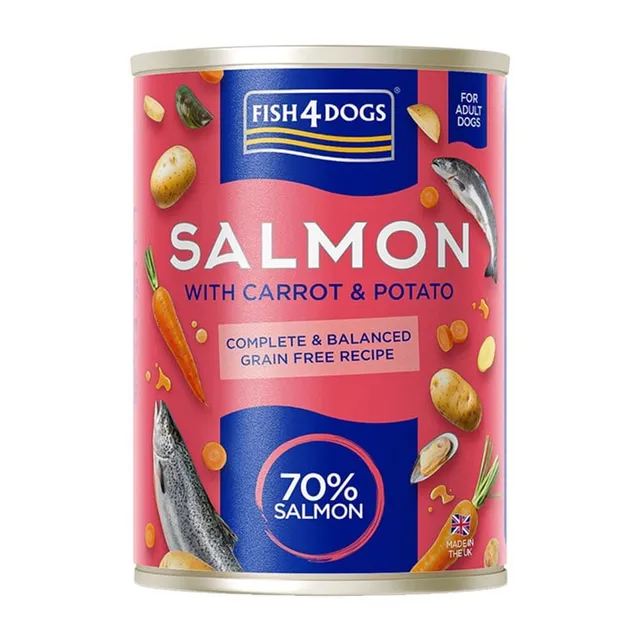 Fish4Dogs konserv koertele vlõhe/porgand/kartul 395g