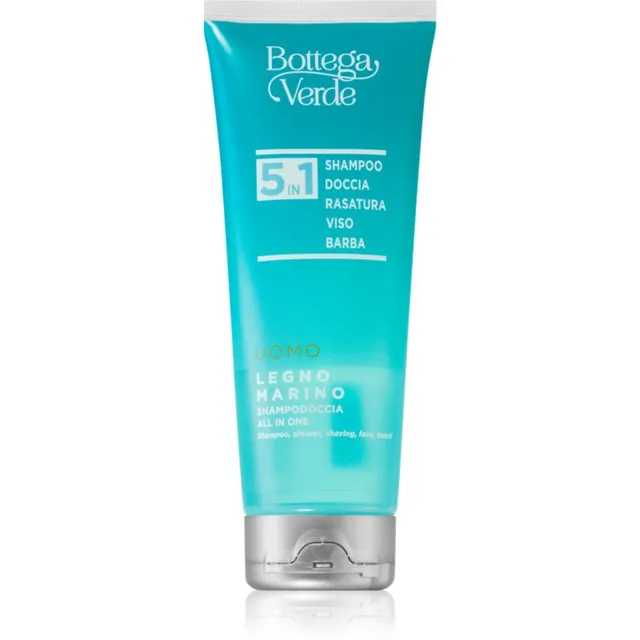 Bottega Verde Marine Wood Värskendav dušigeel viis-ühes 200 ml