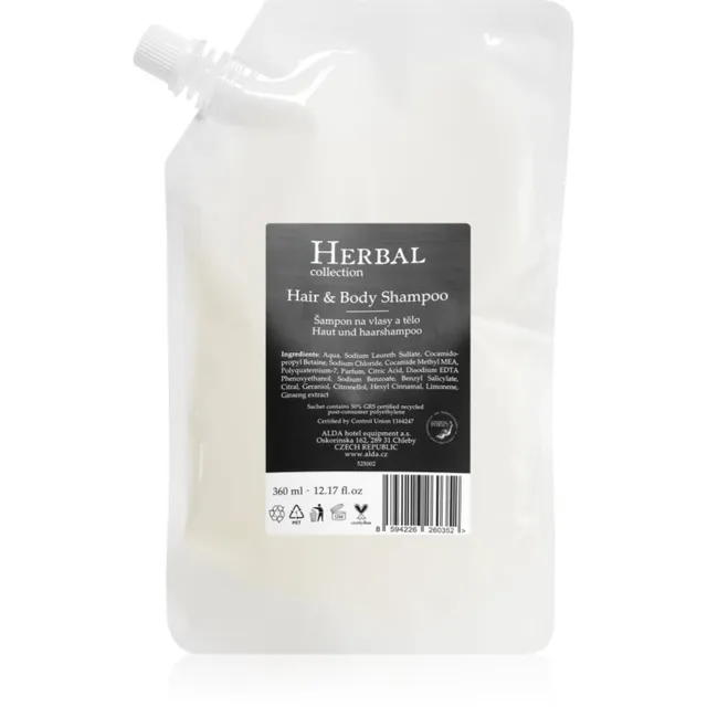 Alda cosmetics Herbal Collection Šampoon kehale ja juustele 360 ml