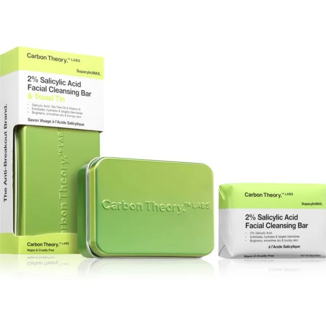 Carbon Theory Supacylic Max Facial Cleansing Bar Näoseep salitsüülhappega 80 g