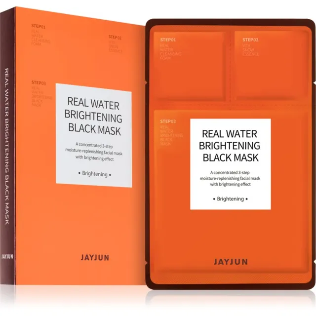 Jayjun Real Water Brightening Niisutav näo lehtmask sära andva efektiga 5 tk