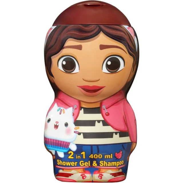Gabby's Dollhouse 2D Kids Gentle Dušigeel ja šampoon kaks-ühes 400 ml