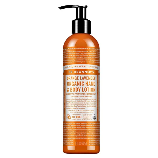 DR. BRONNERS Orange-Lavender Organic Body Lotion 240ml