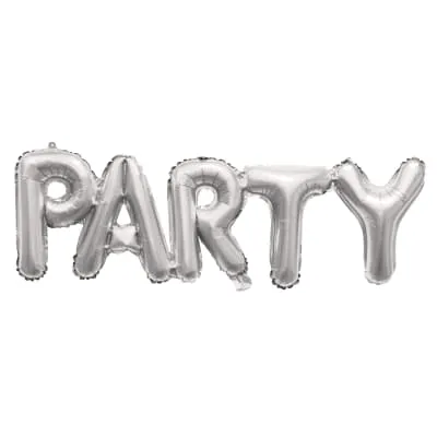 Fooliumist õhupall "Party" hõbe