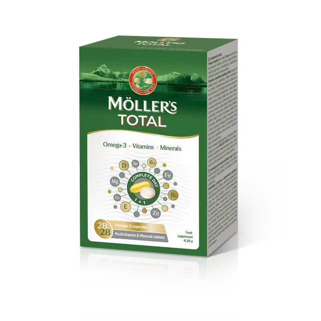 MÖLLER'S TOTAL KALAÕLI KAPSLID + MULTIVITAMIINI TBL N28+N28