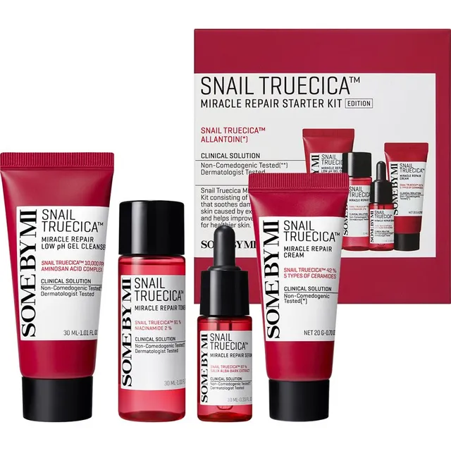 Some By Mi Snail Truecica Miracle Repair Starter Kit Kinkekomplekt tundlikule akne kalduvustega nahale
