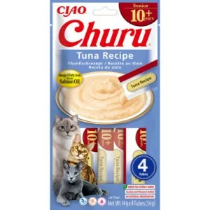 Inaba Churu Senior +10 Tuunikala  kreem maiustus vanemale kassile