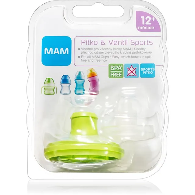 MAM Baby Bottles Spout & Valve Sports komplekt lastele 12m+ 1 tk