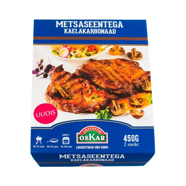 Kaelakarbonaad metsaseentega, OSKAR, 450 g