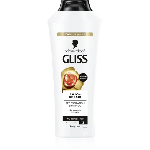 Schwarzkopf Gliss Total Repair Intensiivne taastav šampoon 400 ml