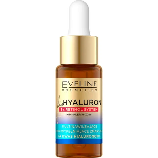Eveline Cosmetics Bio Hyaluron 3x Retinol System Kortsudevastane täitev seerum 18 ml