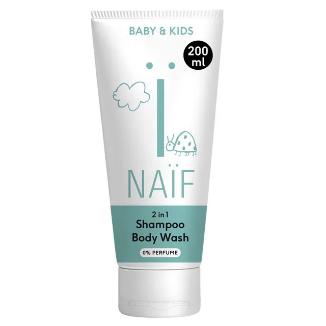 NAIF Baby & Kids 2in1 Shampoo & Body Wash Refill 500ml