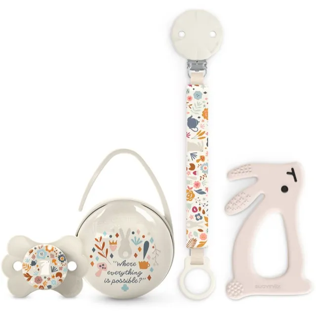 Suavinex Wonderland Gift Set 0-6 m Cream Kinkekomplekt beebide jaoks