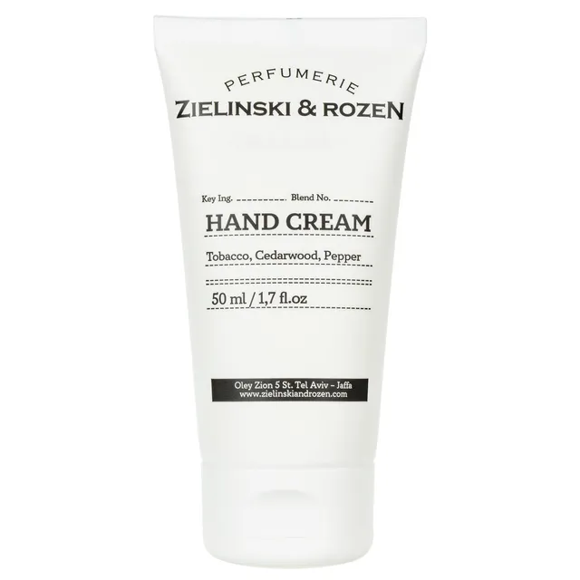 ZIELINSKI & ROZEN Tobacco, Cedarwood, Pepper Hand Cream 50ml