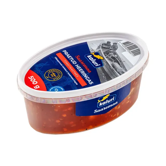 Praetud heeringafilee tomatikastmes, KALURI, 500 g