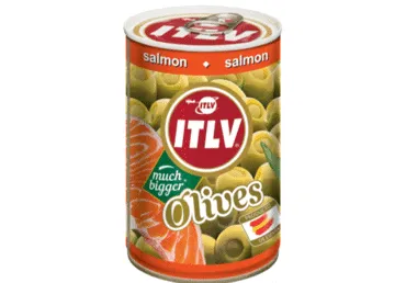 Rohelised oliivid lõhetäidis. ITLV 300g