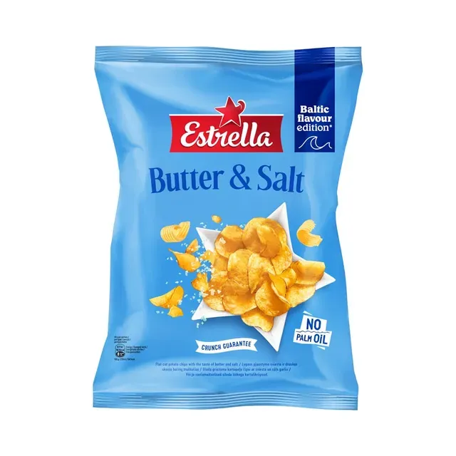 Kartulikrõpsud või ja soolamaitselised, ESTRELLA, 170g