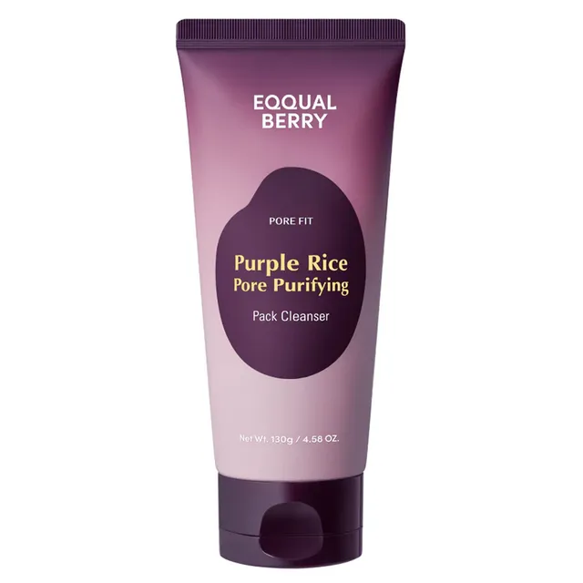 EQQUALBERRY Purple Rice Pore Purifying Pack Cleanser 130g