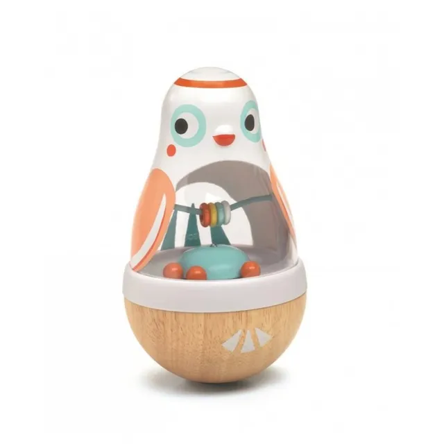 DJECO Wood Roly-Poly Owl Mänguasi 10m+ 1 tk