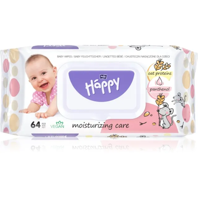 BELLA Baby Happy Oat proteins and Panthenol Niisked salvrätikud lastele 64 tk