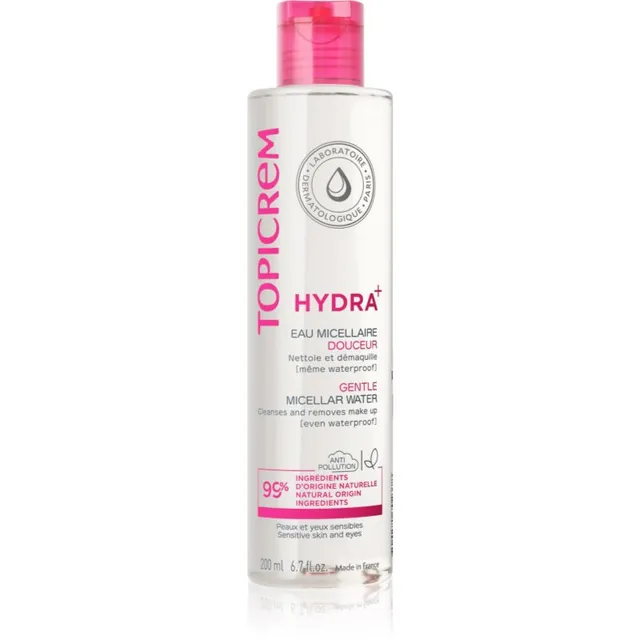 Topicrem UH FACE Gentle Micellar Water Õrn puhastav mitsellaarvesi tundlikule nahale ja silmadele 200 ml