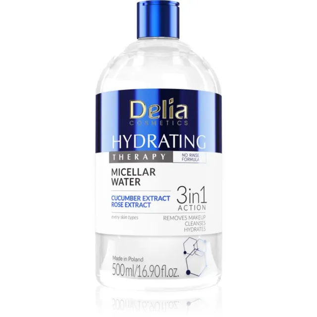 Delia Cosmetics Hydrating Therapy Mitsellaarvesi kolm-ühes 500 ml