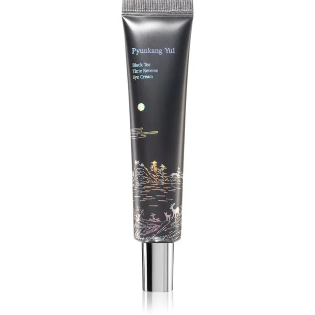 Pyunkang Yul Black Tea Time Reverse Eye Cream Mitmekülgselt korrigeeriv silmakreem kirgastava ja siluva efektiga 25 ml