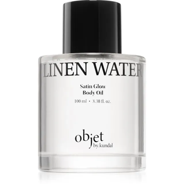 KUNDAL Objet Satin Glow Body Oil Hooldav kehaõli intensiivseks niisutamiseks lõhn Linen Water 100 ml